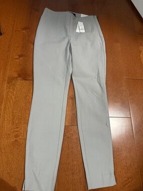 White House Black Market Light Gray Slim Trousers
